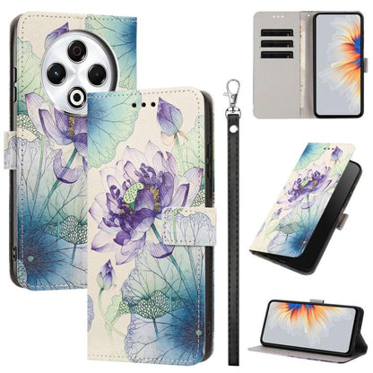 Painted Pattern Vegan Leather Phone Case with Strap, For Tecno Pova 7 Ultra 5G, For Tecno Pova 7 4G, For Tecno Camon 40 Pro, For Tecno Camon 40 Premier, For Tecno Camon 40, For Tecno Camon 40 Pro 5G Global, For Tecno Spark 30C 5G/Pop 9 5G              ...