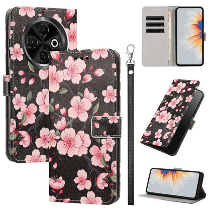 Painted Pattern Vegan Leather Phone Case with Strap, For Tecno Spark 30C, For Tecno Spark Go 1, For Tecno Spark 20 Pro 5G, For Tecno Camon 30 Premier 5G/CL 9, For Tecno Pova 6 Neo, For Tecno Pova 6/Pova 6 Pro, For Tecno Camon 30 Pro, For Tecno Camon 30...