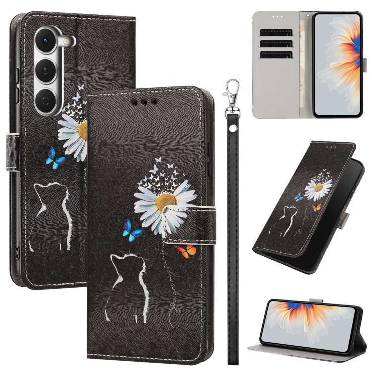 Painted Pattern Vegan Leather Phone Case with Strap, For Tecno Spark 50 5G, For Tecno Spark 50 4G/KN4, For Tecno Camon 50 Pro 4G, For Tecno Camon 50 4G/CN5, For Tecno Spark Go 3, For Tecno Spark Slim, For Tecno Spark 40C, For Tecno Pova 7 Pro 5G       ...