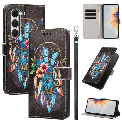 Painted Pattern Vegan Leather Phone Case with Strap, For Tecno Spark 50 5G, For Tecno Spark 50 4G/KN4, For Tecno Camon 50 Pro 4G, For Tecno Camon 50 4G/CN5, For Tecno Spark Go 3, For Tecno Spark Slim, For Tecno Spark 40C, For Tecno Pova 7 Pro 5G       ...