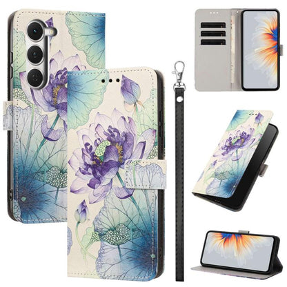 Painted Pattern Vegan Leather Phone Case with Strap, For Tecno Spark 50 5G, For Tecno Spark 50 4G/KN4, For Tecno Camon 50 Pro 4G, For Tecno Camon 50 4G/CN5, For Tecno Spark Go 3, For Tecno Spark Slim, For Tecno Spark 40C, For Tecno Pova 7 Pro 5G       ...