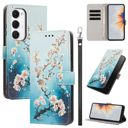 Painted Pattern Vegan Leather Phone Case with Strap, For Tecno Spark 50 5G, For Tecno Spark 50 4G/KN4, For Tecno Camon 50 Pro 4G, For Tecno Camon 50 4G/CN5, For Tecno Spark Go 3, For Tecno Spark Slim, For Tecno Spark 40C, For Tecno Pova 7 Pro 5G       ...