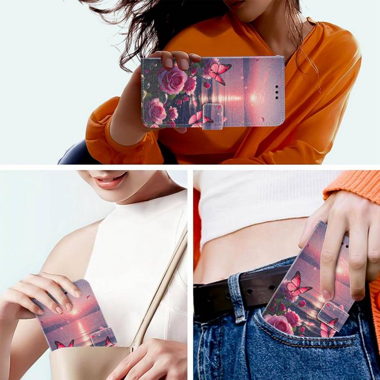 Painted Pattern Vegan Leather Phone Case with Strap, For Tecno Spark 50 5G, For Tecno Spark 50 4G/KN4, For Tecno Camon 50 Pro 4G, For Tecno Camon 50 4G/CN5, For Tecno Spark Go 3, For Tecno Spark Slim, For Tecno Spark 40C, For Tecno Pova 7 Pro 5G       ...