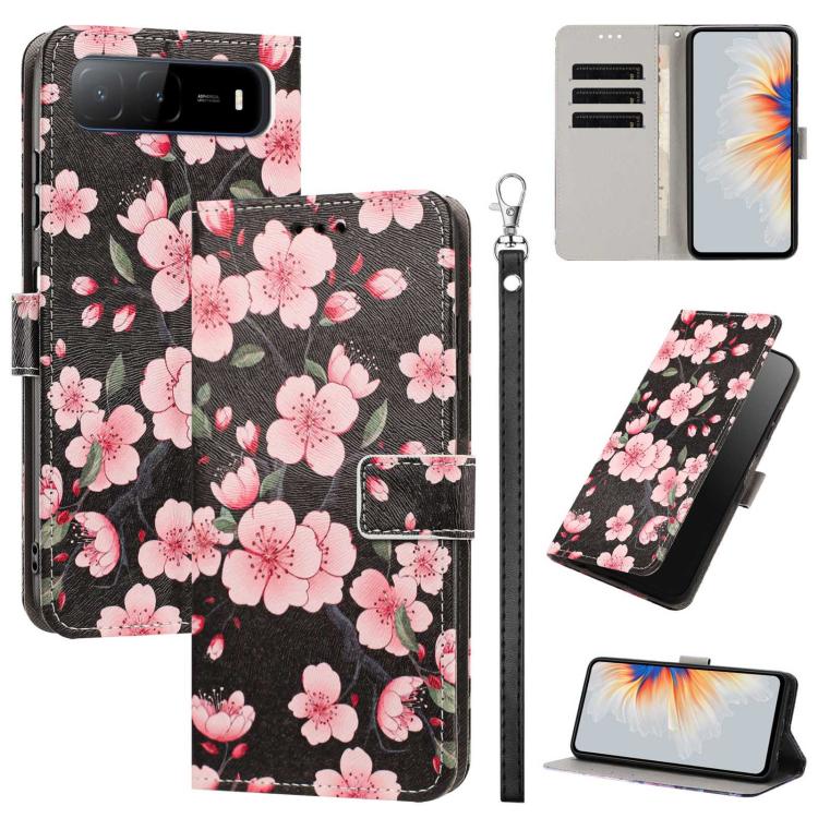 Painted Pattern Vegan Leather Phone Case with Strap, For Tecno Pova 7 Ultra 5G, For Tecno Pova 7 4G, For Tecno Camon 40 Pro, For Tecno Camon 40 Premier, For Tecno Camon 40, For Tecno Camon 40 Pro 5G Global, For Tecno Spark 30C 5G/Pop 9 5G              ...