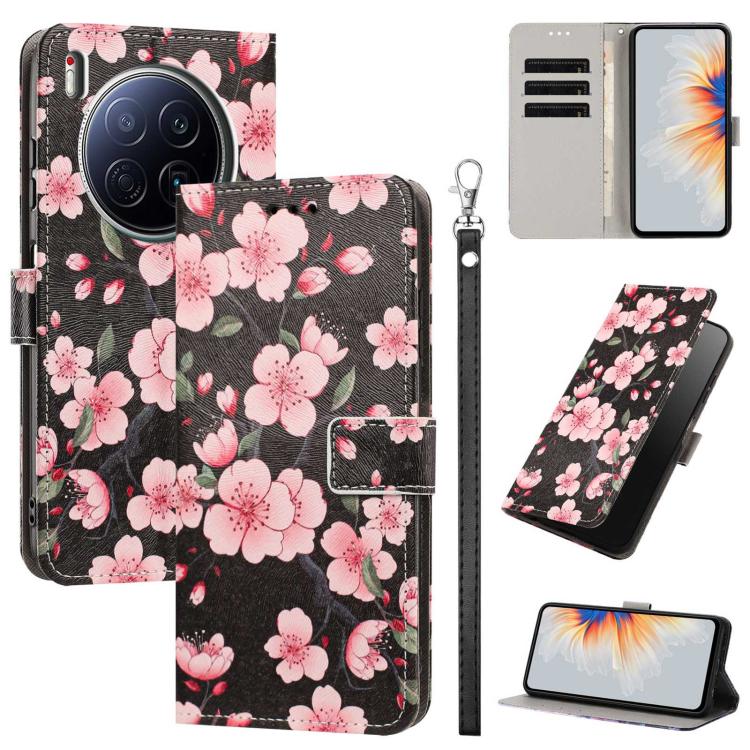 Painted Pattern Vegan Leather Phone Case with Strap, For Tecno Pova 7 Ultra 5G, For Tecno Pova 7 4G, For Tecno Camon 40 Pro, For Tecno Camon 40 Premier, For Tecno Camon 40, For Tecno Camon 40 Pro 5G Global, For Tecno Spark 30C 5G/Pop 9 5G              ...
