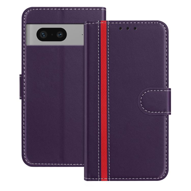 Color Block Card Slots Vegan Leather Phone Case, For Google Pixel 7 Pro, For Google Pixel 7