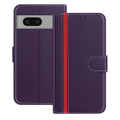 Color Block Card Slots Vegan Leather Phone Case, For Google Pixel 7 Pro, For Google Pixel 7