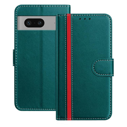 Color Block Card Slots Vegan Leather Phone Case, For Google Pixel 7 Pro, For Google Pixel 7