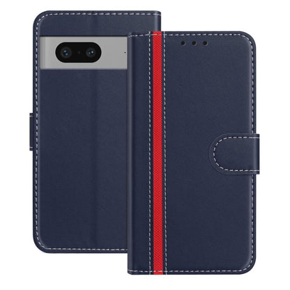 Color Block Card Slots Vegan Leather Phone Case, For Google Pixel 7 Pro, For Google Pixel 7