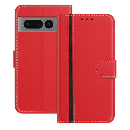 Color Block Card Slots Vegan Leather Phone Case, For Google Pixel 7 Pro, For Google Pixel 7