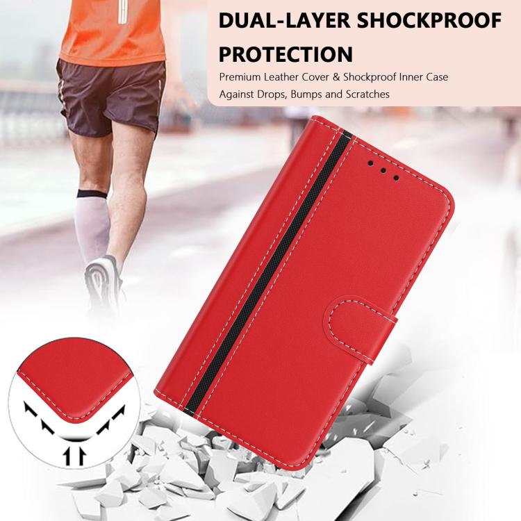 Color Block Card Slots Vegan Leather Phone Case, For Google Pixel 7 Pro, For Google Pixel 7