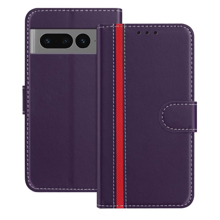 Color Block Card Slots Vegan Leather Phone Case, For Google Pixel 7 Pro, For Google Pixel 7