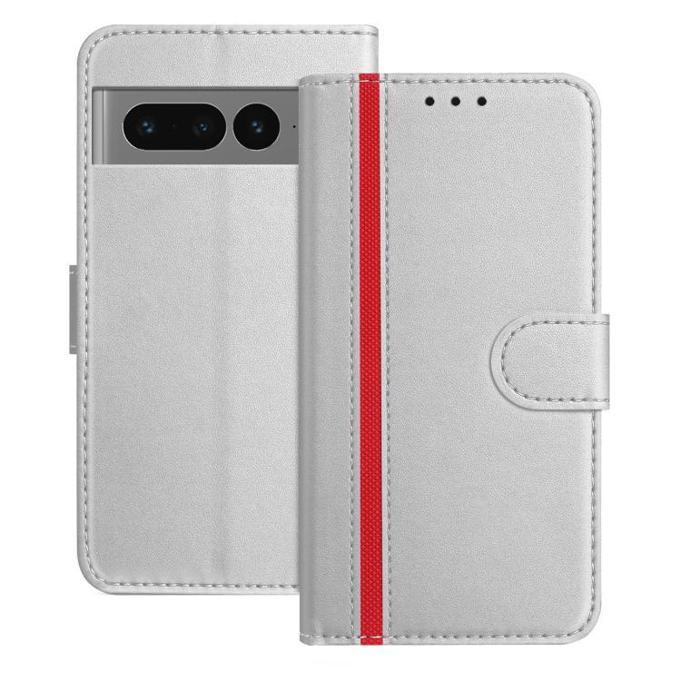 Color Block Card Slots Vegan Leather Phone Case, For Google Pixel 7 Pro, For Google Pixel 7