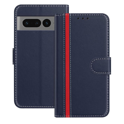 Color Block Card Slots Vegan Leather Phone Case, For Google Pixel 7 Pro, For Google Pixel 7