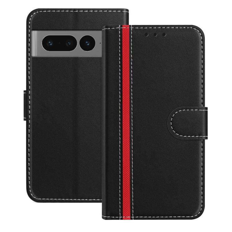Color Block Card Slots Vegan Leather Phone Case, For Google Pixel 7 Pro, For Google Pixel 7