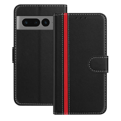 Color Block Card Slots Vegan Leather Phone Case, For Google Pixel 7 Pro, For Google Pixel 7