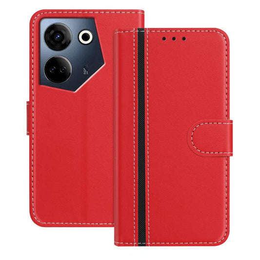 Color Block Card Slots Vegan Leather Phone Case, For Tecno Camon 20, For Tecno Spark 10 5G, For Tecno Spark 10C, For Tecno Spark Go 2023, For Tecno Spark 10 Pro