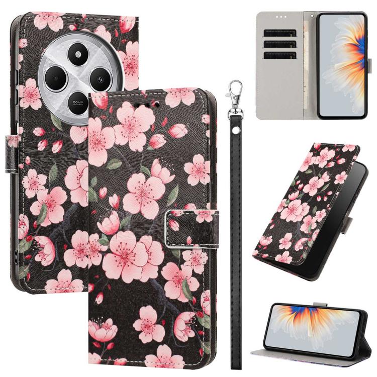 Painted Pattern Vegan Leather Phone Case with Strap, For Redmi 15 5G / 4G EU 171mm, For Redmi 15C 5G / 4G Global 171mm, For Redmi A5 4G 173.3mm, For Redmi A5 4G 171.7mm/Poco C71 4G, For Redmi Note 14 4G 164.84mm, For Redmi Note 14 Pro 5G/4G            ...