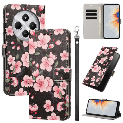 Painted Pattern Vegan Leather Phone Case with Strap, For Redmi 15 5G / 4G EU 171mm, For Redmi 15C 5G / 4G Global 171mm, For Redmi A5 4G 173.3mm, For Redmi A5 4G 171.7mm/Poco C71 4G, For Redmi Note 14 4G 164.84mm, For Redmi Note 14 Pro 5G/4G            ...