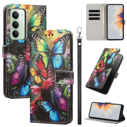 Painted Pattern Vegan Leather Phone Case with Strap, For Redmi 15a 5G Global, For Redmi A7 Pro 4G 171mm Global, For Redmi Turbo 5 Max 5G, For Redmi Turbo 5 5G/Poco X8 Pro 5G, For Redmi Note 15 Pro+ 5G Global 163.3mm, For Redmi Note 15 5G/4G Global 164m...