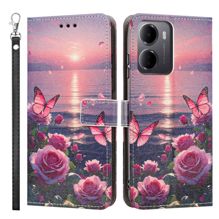 Painted Pattern Vegan Leather Phone Case with Strap, For Redmi 15a 5G Global, For Redmi A7 Pro 4G 171mm Global, For Redmi Turbo 5 Max 5G, For Redmi Turbo 5 5G/Poco X8 Pro 5G, For Redmi Note 15 Pro+ 5G Global 163.3mm, For Redmi Note 15 5G/4G Global 164m...