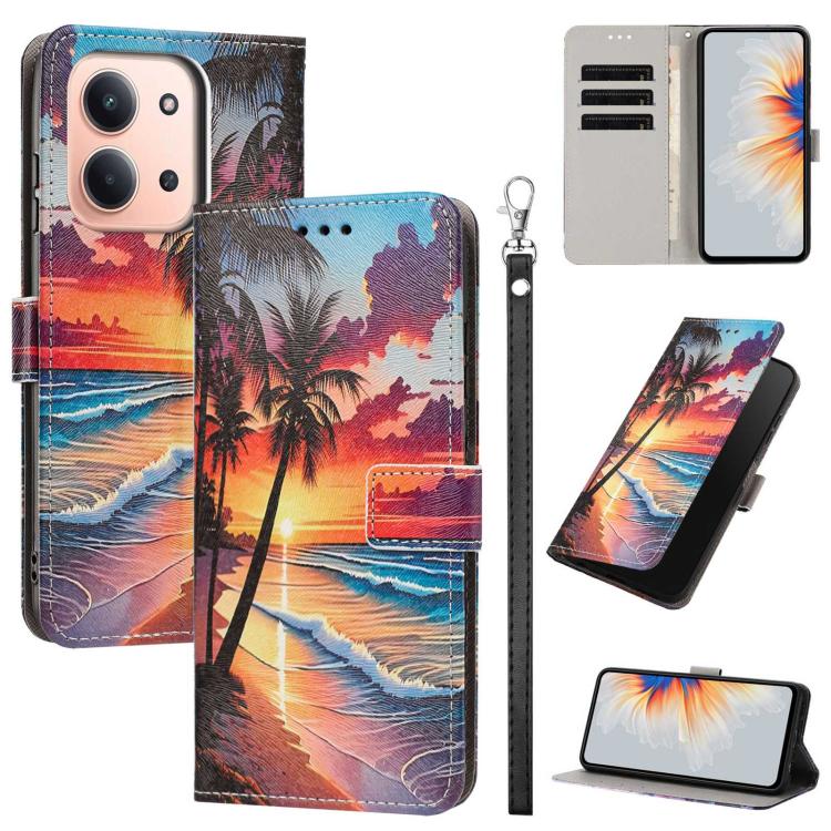 Painted Pattern Vegan Leather Phone Case with Strap, For Redmi 15a 5G Global, For Redmi A7 Pro 4G 171mm Global, For Redmi Turbo 5 Max 5G, For Redmi Turbo 5 5G/Poco X8 Pro 5G, For Redmi Note 15 Pro+ 5G Global 163.3mm, For Redmi Note 15 5G/4G Global 164m...