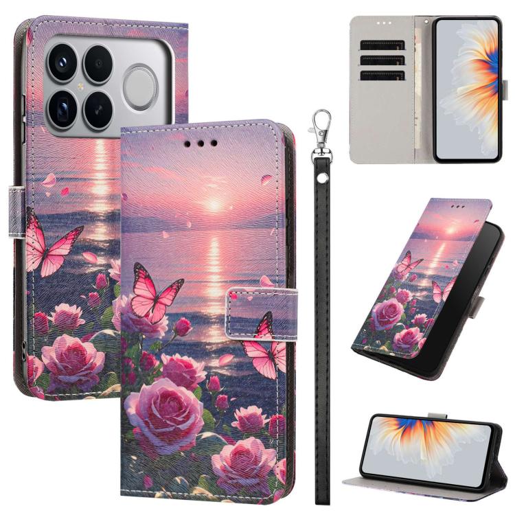 Painted Pattern Vegan Leather Phone Case with Strap, For Redmi 15a 5G Global, For Redmi A7 Pro 4G 171mm Global, For Redmi Turbo 5 Max 5G, For Redmi Turbo 5 5G/Poco X8 Pro 5G, For Redmi Note 15 Pro+ 5G Global 163.3mm, For Redmi Note 15 5G/4G Global 164m...