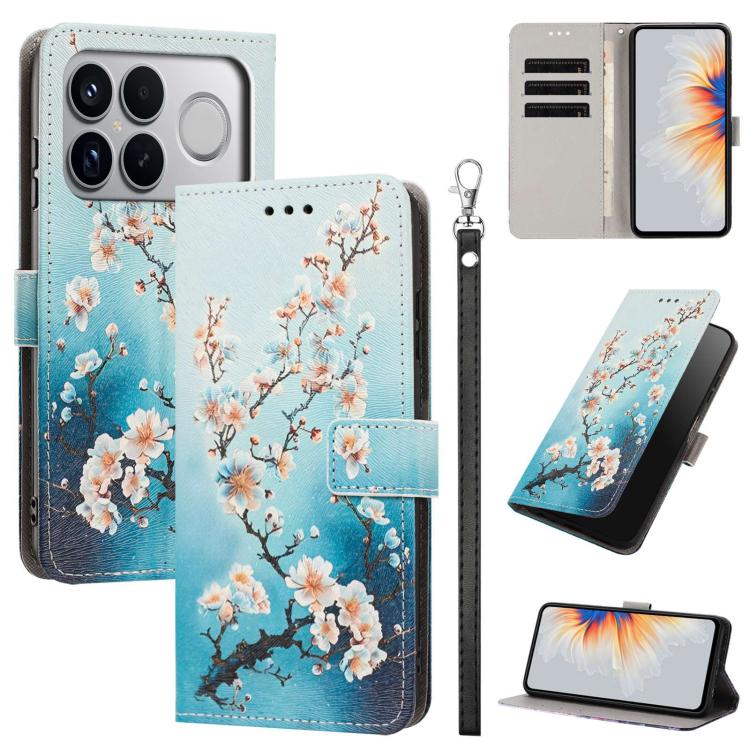 Painted Pattern Vegan Leather Phone Case with Strap, For Redmi 15a 5G Global, For Redmi A7 Pro 4G 171mm Global, For Redmi Turbo 5 Max 5G, For Redmi Turbo 5 5G/Poco X8 Pro 5G, For Redmi Note 15 Pro+ 5G Global 163.3mm, For Redmi Note 15 5G/4G Global 164m...