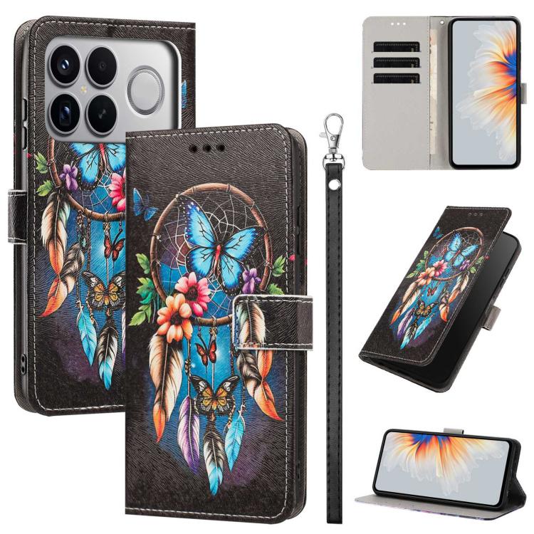Painted Pattern Vegan Leather Phone Case with Strap, For Redmi 15a 5G Global, For Redmi A7 Pro 4G 171mm Global, For Redmi Turbo 5 Max 5G, For Redmi Turbo 5 5G/Poco X8 Pro 5G, For Redmi Note 15 Pro+ 5G Global 163.3mm, For Redmi Note 15 5G/4G Global 164m...