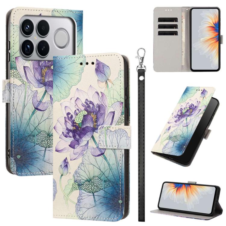 Painted Pattern Vegan Leather Phone Case with Strap, For Redmi 15a 5G Global, For Redmi A7 Pro 4G 171mm Global, For Redmi Turbo 5 Max 5G, For Redmi Turbo 5 5G/Poco X8 Pro 5G, For Redmi Note 15 Pro+ 5G Global 163.3mm, For Redmi Note 15 5G/4G Global 164m...