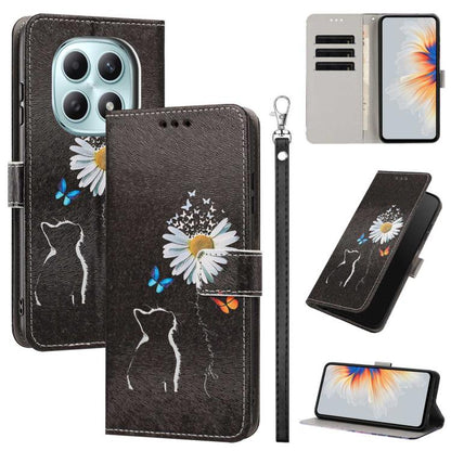 Painted Pattern Vegan Leather Phone Case with Strap, For Redmi 15a 5G Global, For Redmi A7 Pro 4G 171mm Global, For Redmi Turbo 5 Max 5G, For Redmi Turbo 5 5G/Poco X8 Pro 5G, For Redmi Note 15 Pro+ 5G Global 163.3mm, For Redmi Note 15 5G/4G Global 164m...