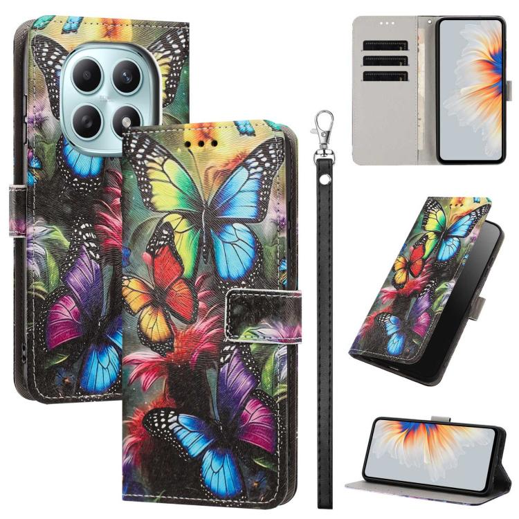 Painted Pattern Vegan Leather Phone Case with Strap, For Redmi 15a 5G Global, For Redmi A7 Pro 4G 171mm Global, For Redmi Turbo 5 Max 5G, For Redmi Turbo 5 5G/Poco X8 Pro 5G, For Redmi Note 15 Pro+ 5G Global 163.3mm, For Redmi Note 15 5G/4G Global 164m...