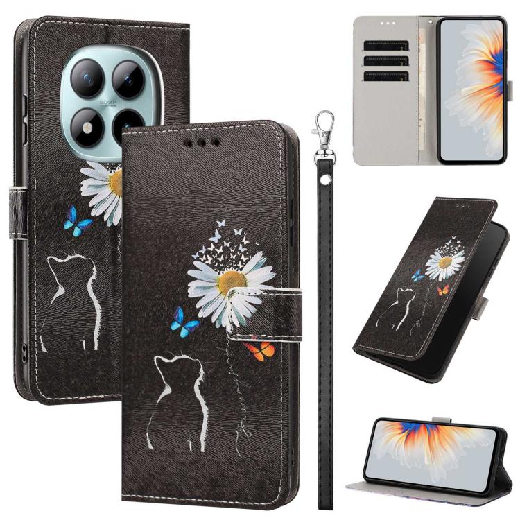 Painted Pattern Vegan Leather Phone Case with Strap, For Redmi 15a 5G Global, For Redmi A7 Pro 4G 171mm Global, For Redmi Turbo 5 Max 5G, For Redmi Turbo 5 5G/Poco X8 Pro 5G, For Redmi Note 15 Pro+ 5G Global 163.3mm, For Redmi Note 15 5G/4G Global 164m...