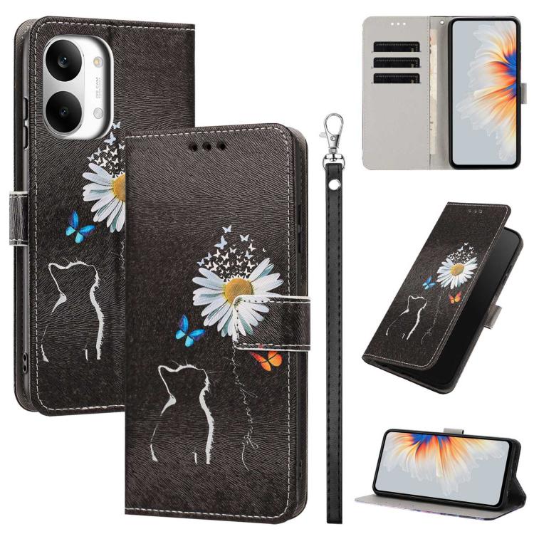 Painted Pattern Vegan Leather Phone Case with Strap, For Redmi 15a 5G Global, For Redmi A7 Pro 4G 171mm Global, For Redmi Turbo 5 Max 5G, For Redmi Turbo 5 5G/Poco X8 Pro 5G, For Redmi Note 15 Pro+ 5G Global 163.3mm, For Redmi Note 15 5G/4G Global 164m...