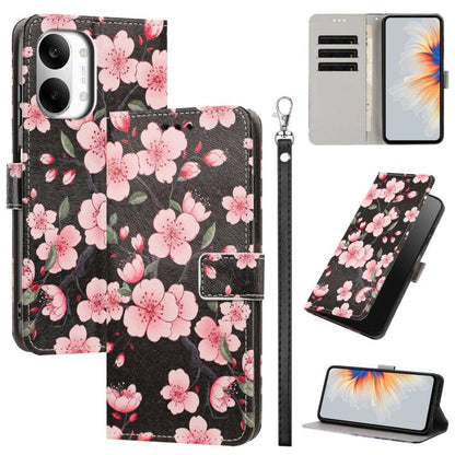 Painted Pattern Vegan Leather Phone Case with Strap, For Redmi 15a 5G Global, For Redmi A7 Pro 4G 171mm Global, For Redmi Turbo 5 Max 5G, For Redmi Turbo 5 5G/Poco X8 Pro 5G, For Redmi Note 15 Pro+ 5G Global 163.3mm, For Redmi Note 15 5G/4G Global 164m...