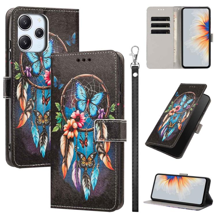 Painted Pattern Vegan Leather Phone Case with Strap, For Redmi A3 4G Global/A3X, For Redmi Turbo 3/Poco F6, For Redmi K70 Pro / K70, For Redmi Note 13 Pro 4G Global, For Redmi Note 13 4G Global, For Redmi K70E/Poco X6 Pro, For Redmi Note 13 5G Global  ...