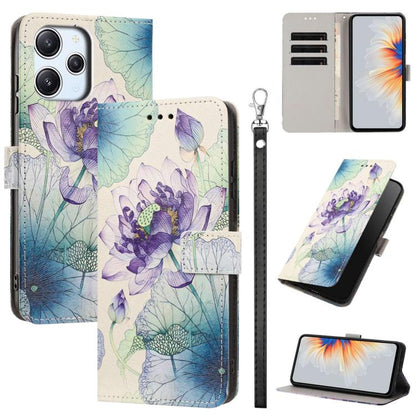 Painted Pattern Vegan Leather Phone Case with Strap, For Redmi A3 4G Global/A3X, For Redmi Turbo 3/Poco F6, For Redmi K70 Pro / K70, For Redmi Note 13 Pro 4G Global, For Redmi Note 13 4G Global, For Redmi K70E/Poco X6 Pro, For Redmi Note 13 5G Global  ...
