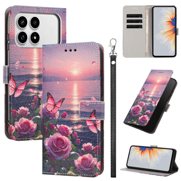 Painted Pattern Vegan Leather Phone Case with Strap, For Redmi 15a 5G Global, For Redmi A7 Pro 4G 171mm Global, For Redmi Turbo 5 Max 5G, For Redmi Turbo 5 5G/Poco X8 Pro 5G, For Redmi Note 15 Pro+ 5G Global 163.3mm, For Redmi Note 15 5G/4G Global 164m...