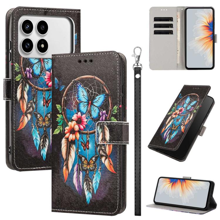 Painted Pattern Vegan Leather Phone Case with Strap, For Redmi 15a 5G Global, For Redmi A7 Pro 4G 171mm Global, For Redmi Turbo 5 Max 5G, For Redmi Turbo 5 5G/Poco X8 Pro 5G, For Redmi Note 15 Pro+ 5G Global 163.3mm, For Redmi Note 15 5G/4G Global 164m...