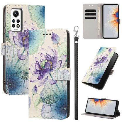 Painted Pattern Vegan Leather Phone Case with Strap, For Redmi Note 12 Turbo/Poco F5, For Redmi Note 12s 4G Global, For Redmi Note 12 Pro 4G, For Redmi Note 12 4G Global, For Redmi 12C/11A 4G Global, For Redmi Note 12 Pro+ Global                       ...