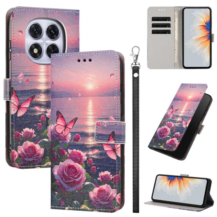 Painted Pattern Vegan Leather Phone Case with Strap, For Redmi 15 5G / 4G EU 171mm, For Redmi 15C 5G / 4G Global 171mm, For Redmi A5 4G 173.3mm, For Redmi A5 4G 171.7mm/Poco C71 4G, For Redmi Note 14 4G 164.84mm, For Redmi Note 14 Pro 5G/4G            ...