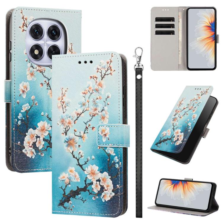 Painted Pattern Vegan Leather Phone Case with Strap, For Redmi 15 5G / 4G EU 171mm, For Redmi 15C 5G / 4G Global 171mm, For Redmi A5 4G 173.3mm, For Redmi A5 4G 171.7mm/Poco C71 4G, For Redmi Note 14 4G 164.84mm, For Redmi Note 14 Pro 5G/4G            ...