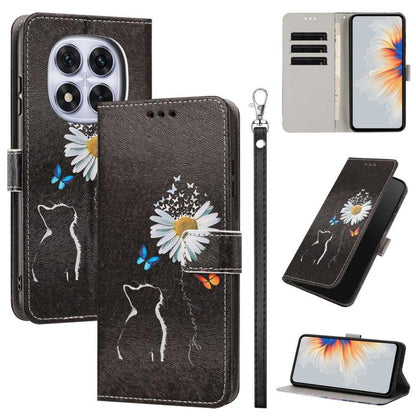 Painted Pattern Vegan Leather Phone Case with Strap, For Redmi 15 5G / 4G EU 171mm, For Redmi 15C 5G / 4G Global 171mm, For Redmi A5 4G 173.3mm, For Redmi A5 4G 171.7mm/Poco C71 4G, For Redmi Note 14 4G 164.84mm, For Redmi Note 14 Pro 5G/4G            ...
