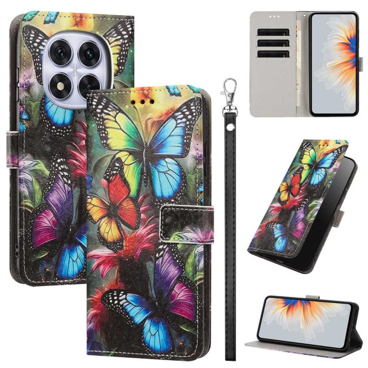 Painted Pattern Vegan Leather Phone Case with Strap, For Redmi 15 5G / 4G EU 171mm, For Redmi 15C 5G / 4G Global 171mm, For Redmi A5 4G 173.3mm, For Redmi A5 4G 171.7mm/Poco C71 4G, For Redmi Note 14 4G 164.84mm, For Redmi Note 14 Pro 5G/4G            ...