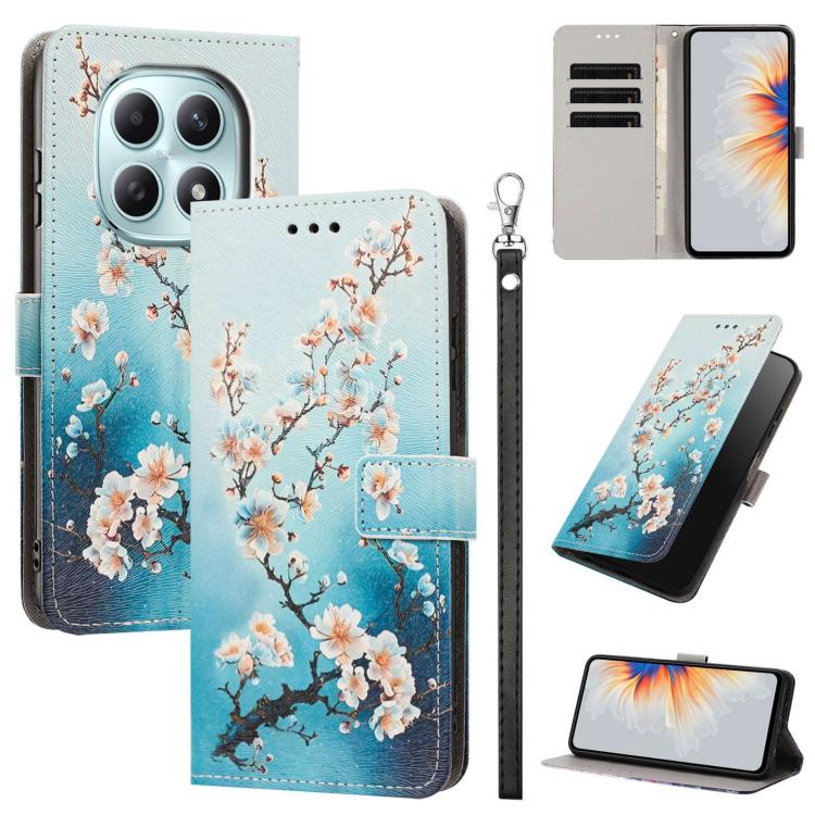 Painted Pattern Vegan Leather Phone Case with Strap, For Redmi 15a 5G Global, For Redmi A7 Pro 4G 171mm Global, For Redmi Turbo 5 Max 5G, For Redmi Turbo 5 5G/Poco X8 Pro 5G, For Redmi Note 15 Pro+ 5G Global 163.3mm, For Redmi Note 15 5G/4G Global 164m...