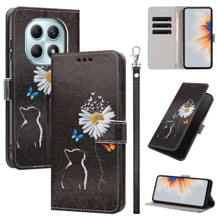 Painted Pattern Vegan Leather Phone Case with Strap, For Redmi 15a 5G Global, For Redmi A7 Pro 4G 171mm Global, For Redmi Turbo 5 Max 5G, For Redmi Turbo 5 5G/Poco X8 Pro 5G, For Redmi Note 15 Pro+ 5G Global 163.3mm, For Redmi Note 15 5G/4G Global 164m...