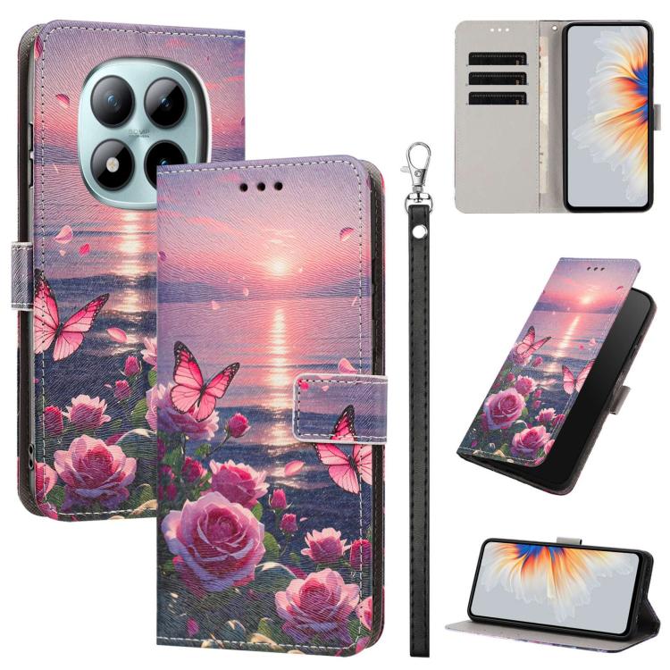 Painted Pattern Vegan Leather Phone Case with Strap, For Redmi 15a 5G Global, For Redmi A7 Pro 4G 171mm Global, For Redmi Turbo 5 Max 5G, For Redmi Turbo 5 5G/Poco X8 Pro 5G, For Redmi Note 15 Pro+ 5G Global 163.3mm, For Redmi Note 15 5G/4G Global 164m...