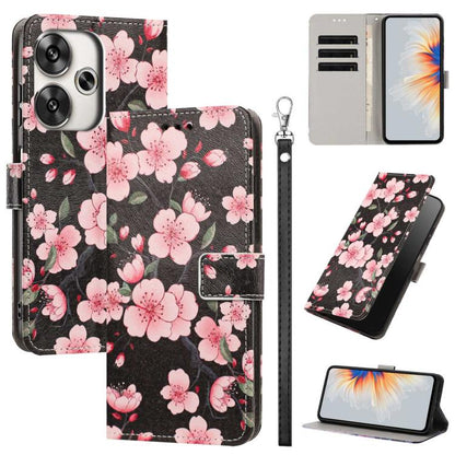 Painted Pattern Vegan Leather Phone Case with Strap, For Redmi A3 4G Global/A3X, For Redmi Turbo 3/Poco F6, For Redmi K70 Pro / K70, For Redmi Note 13 Pro 4G Global, For Redmi Note 13 4G Global, For Redmi K70E/Poco X6 Pro, For Redmi Note 13 5G Global  ...