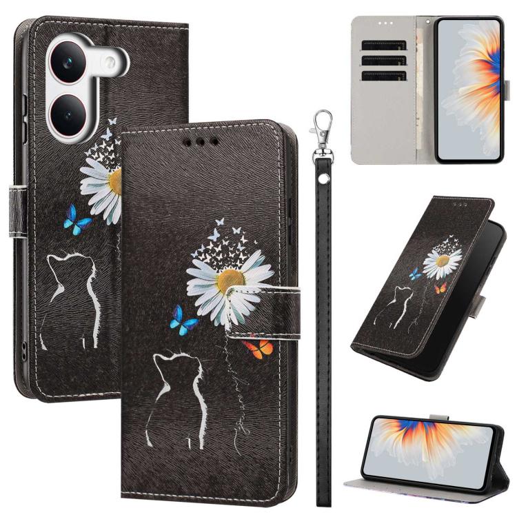 Painted Pattern Vegan Leather Phone Case with Strap, For Redmi 15a 5G Global, For Redmi A7 Pro 4G 171mm Global, For Redmi Turbo 5 Max 5G, For Redmi Turbo 5 5G/Poco X8 Pro 5G, For Redmi Note 15 Pro+ 5G Global 163.3mm, For Redmi Note 15 5G/4G Global 164m...