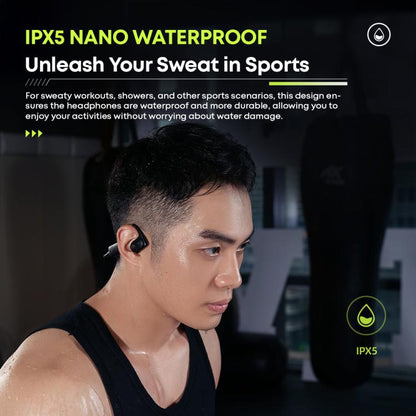 Langsdom AirWare BE10 Air Conductive Open Type Waterproof Bluetooth Sports Earphone with 32GB Memory